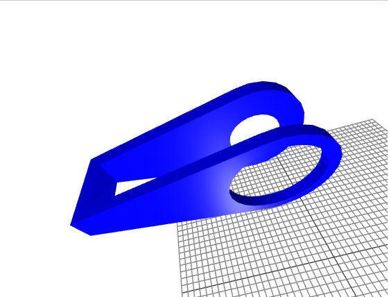 atap printer 3D segitiga tengah